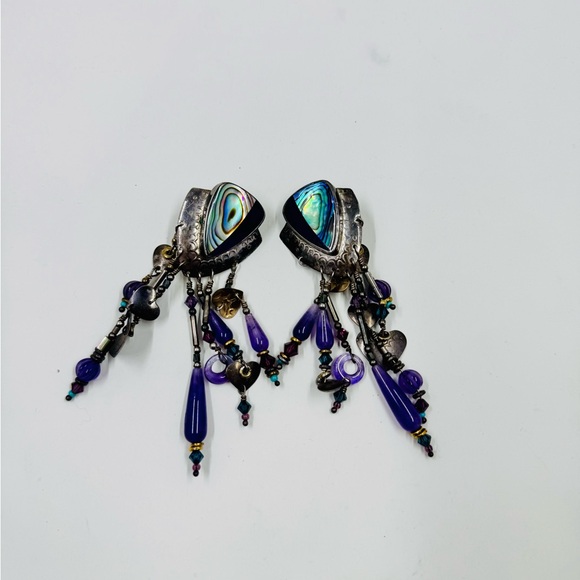 Rare Tabra Vintage Abalone Shell and Amethyst - Picture 3 of 8